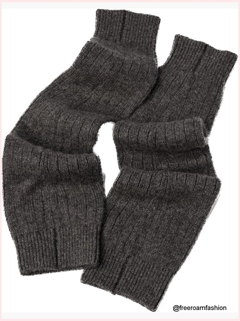 100% Cashmere Leg Warmers Knee High Pull On